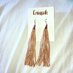 Erimish gold dangle earrings